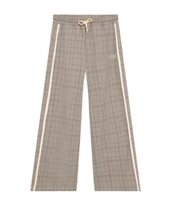 Extra Wide Check meisjes broek bruin