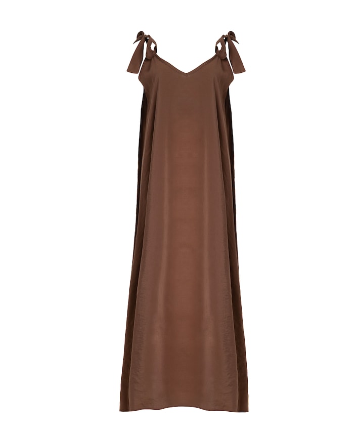 Dames jurk bruin