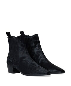 dames enkellaarzen zwart