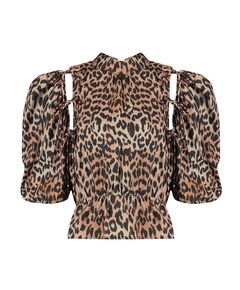 Dames blouse bruin