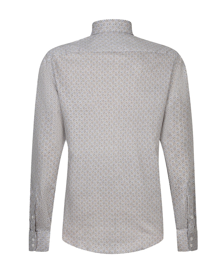 Overhemd lange mouw beige