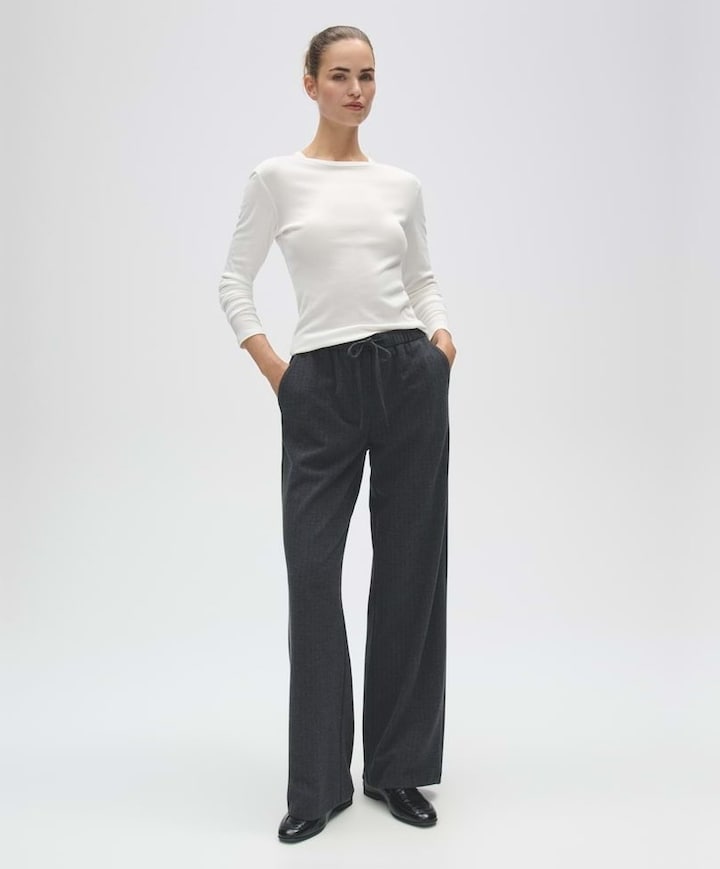 Dames longsleeve ecru