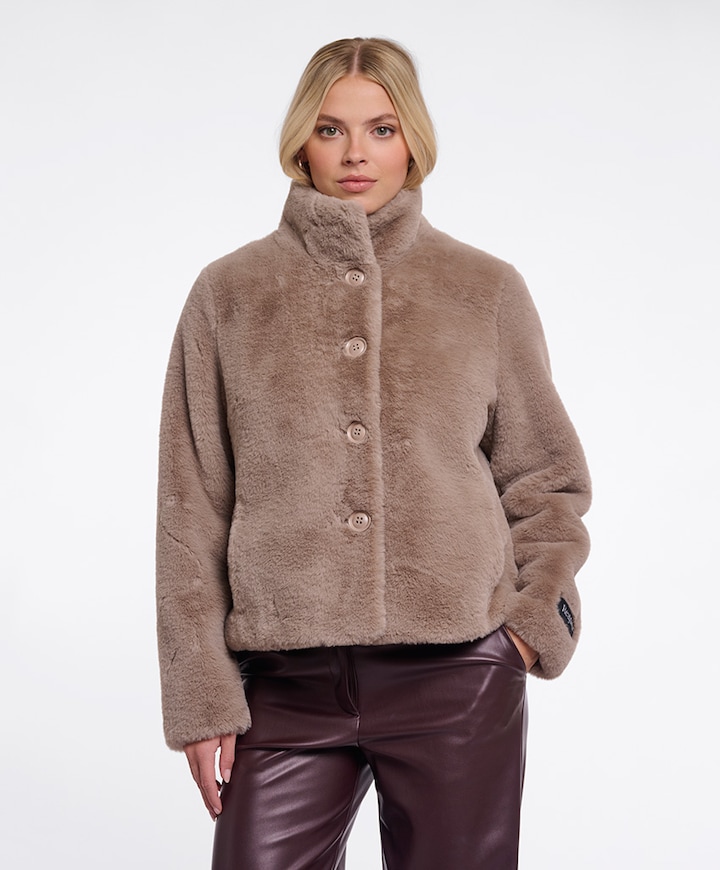Dames jas beige