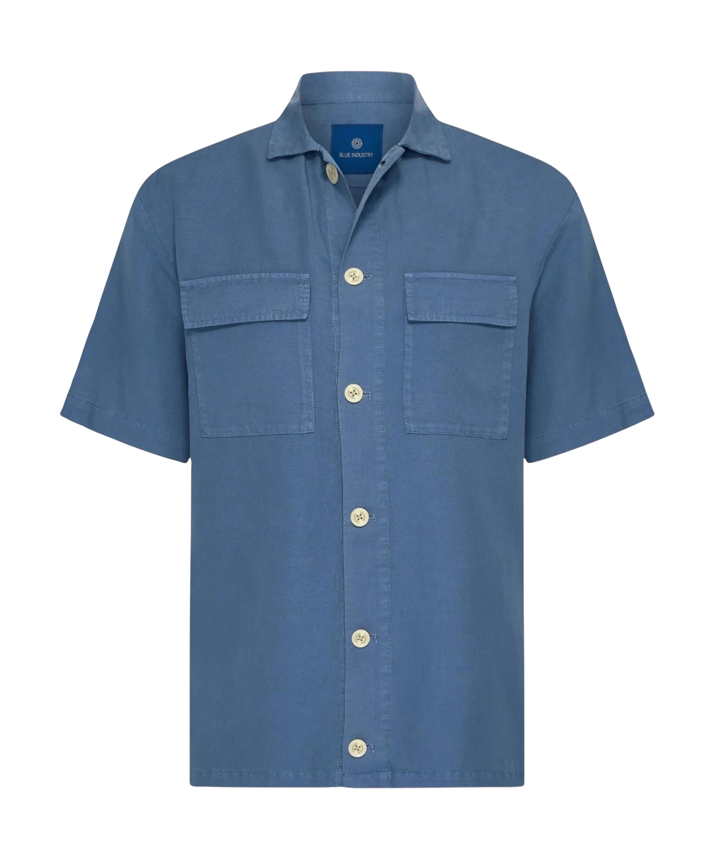 Heren overshirt blauw