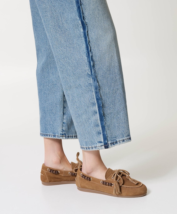 Dames mocassins Boat beige