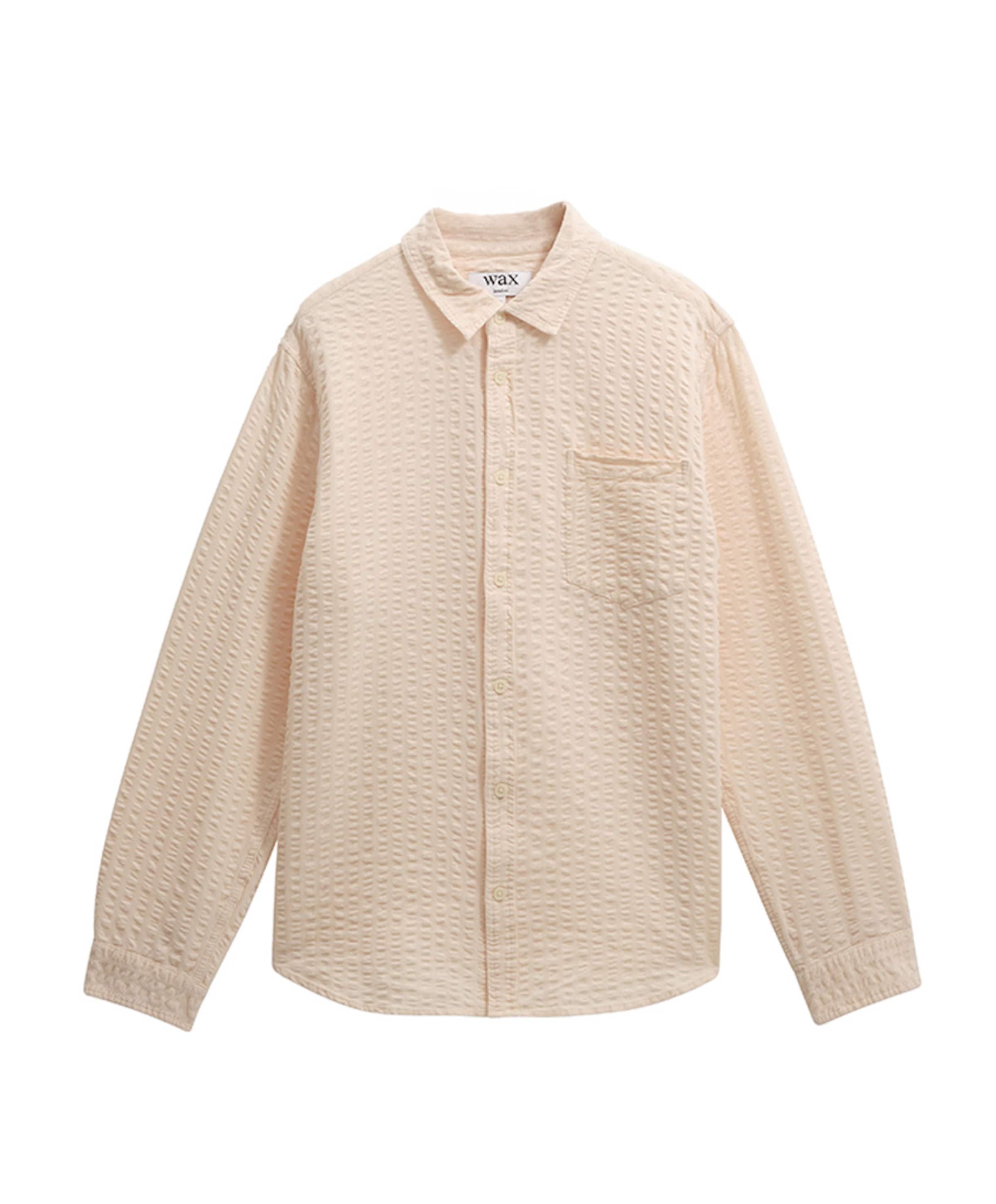 Overhemd lange mouw beige