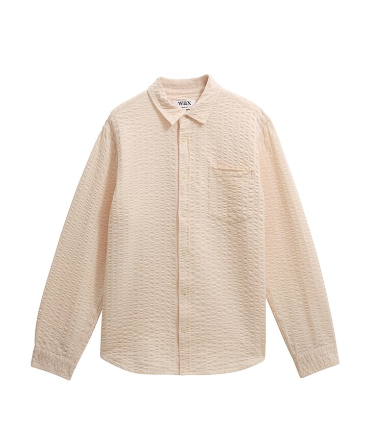 Overhemd lange mouw beige