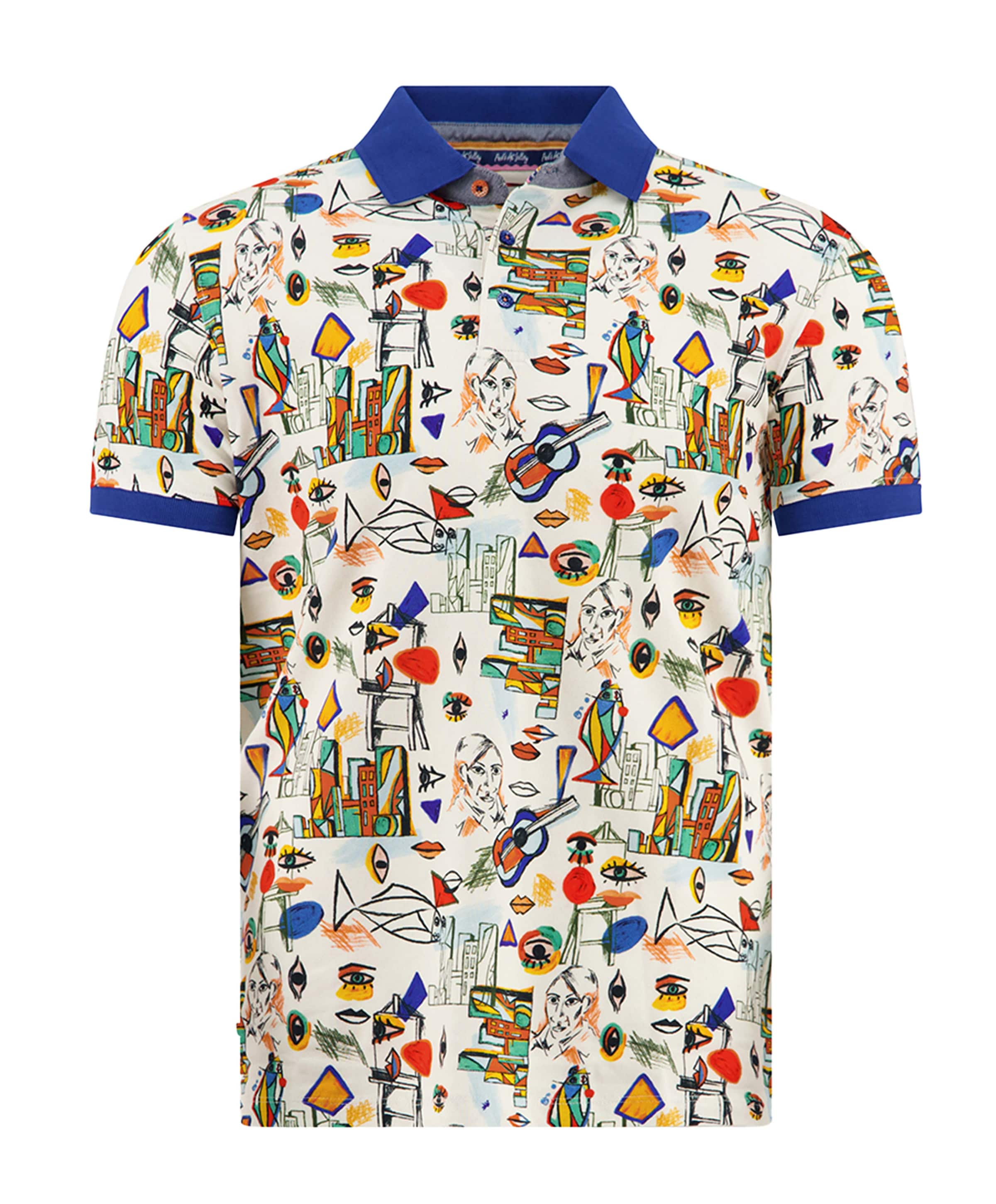 Heren polo multicolor