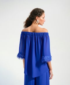 Dames top blauw