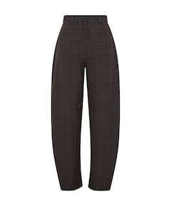 MSCHJohnna HW Barrel CHK dames broek bruin
