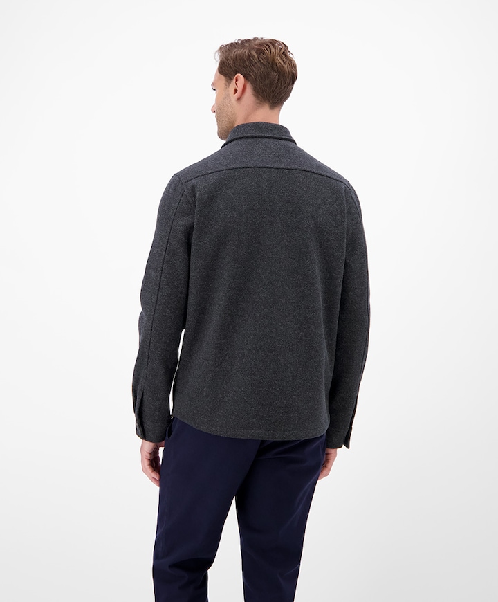 Heren overshirt blauw