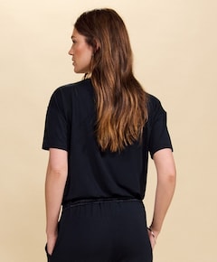 Dames pyjamatop blauw