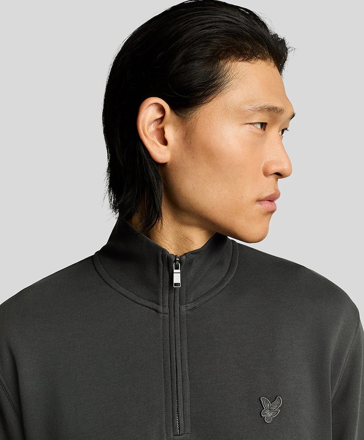 Sweater met rits grijs