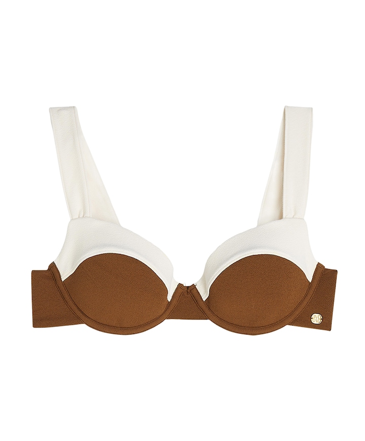 Dames bikinitop bruin