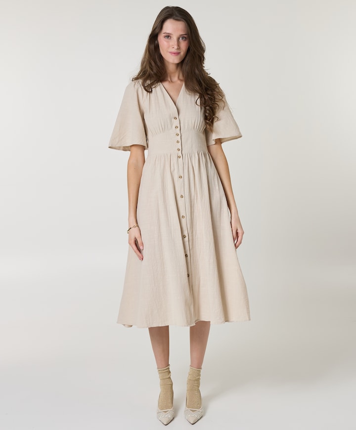 Dames jurk beige