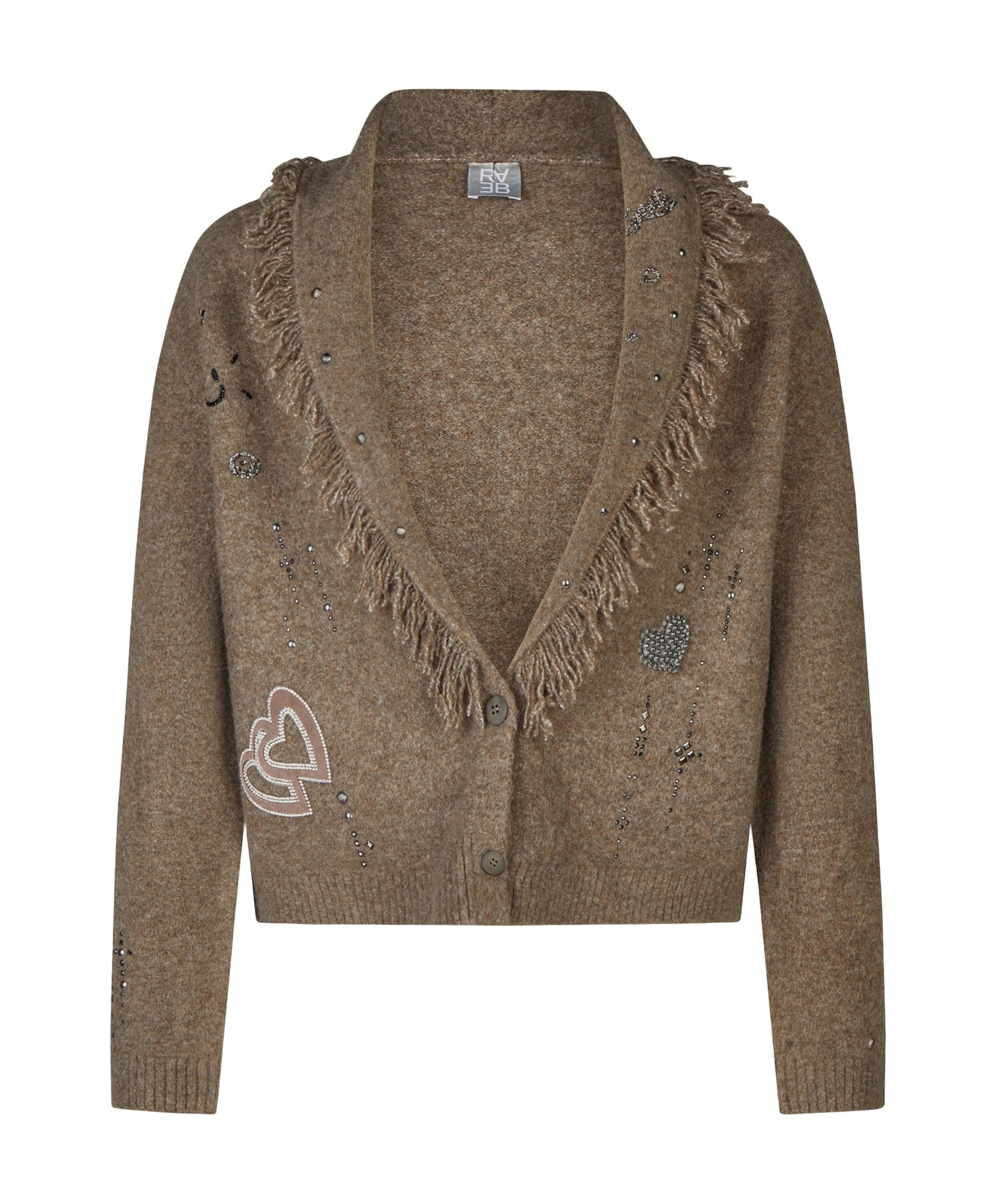 Dames vest bruin