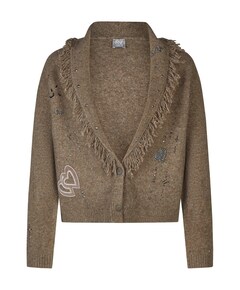 Dames vest bruin
