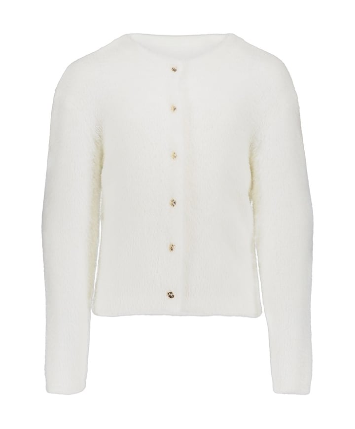 Meisjes vest ecru