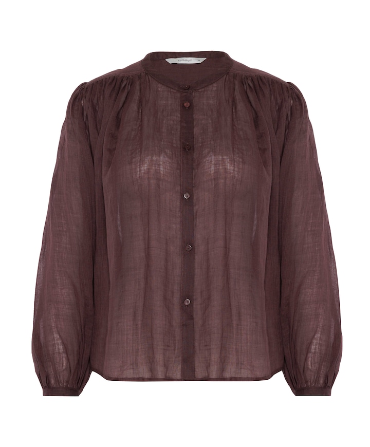 Dames blouse bruin
