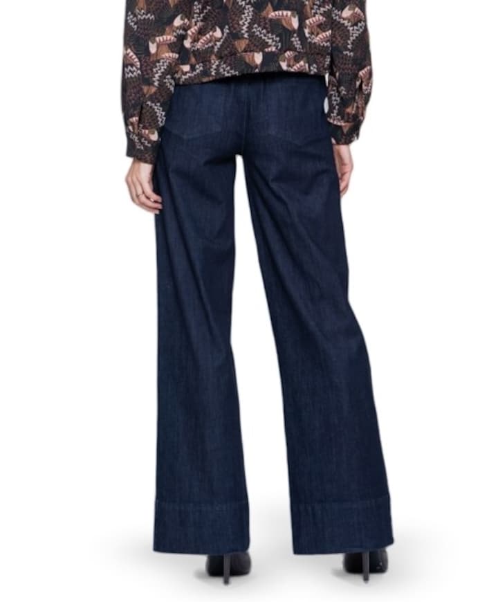 Wide dames jeans blauw