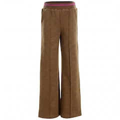 Little lurex sweatpants meisjes broek bruin