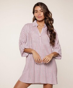 Dames nachthemd bordeaux