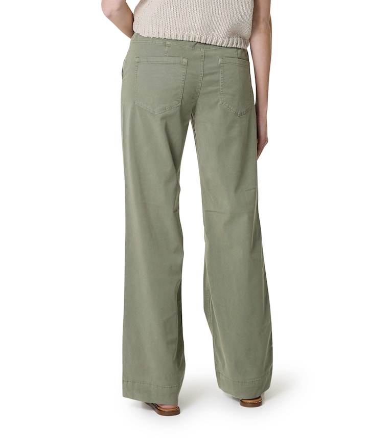 Claudette Lyocell Twill L33 dames broek groen