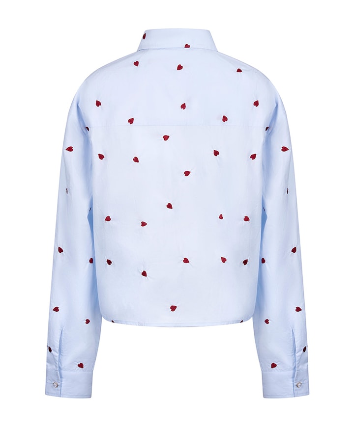 Dames blouse blauw