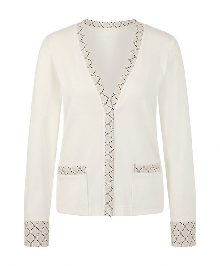 Dames vest ecru