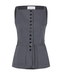 Dames gilet grijs