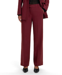 SLFRITA MW WIDE PANT MEL NOOS dames broek bordeaux
