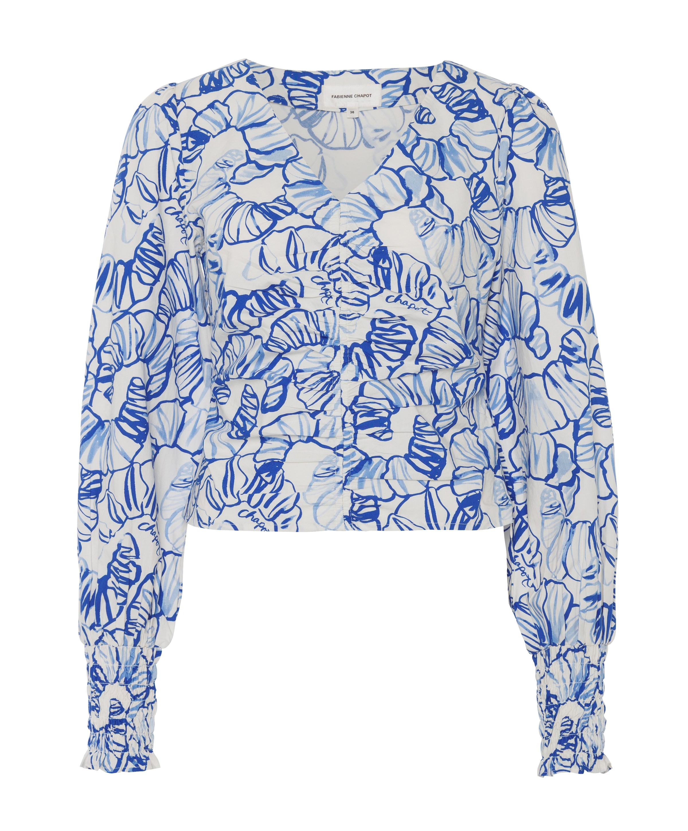 Dames blouse blauw