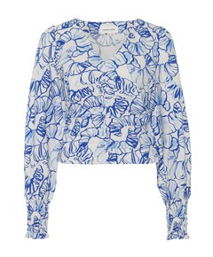 Dames blouse blauw