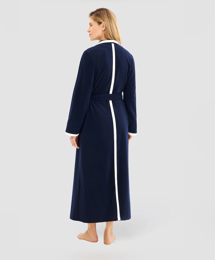 Dames ochtendjas blauw