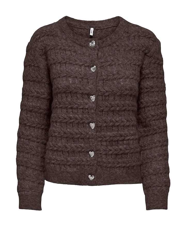 Dames vest bruin