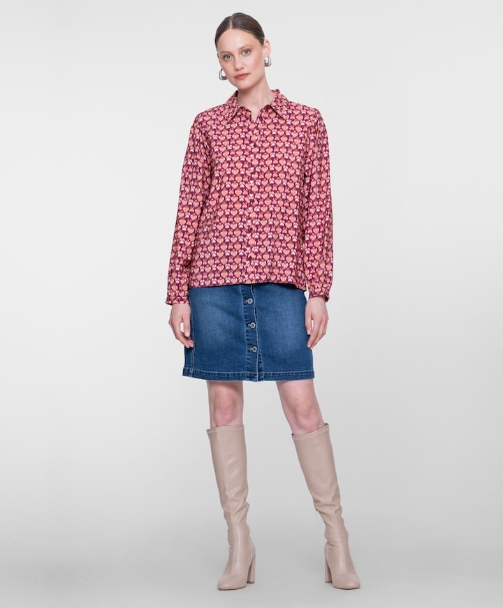 Dames rok blauw