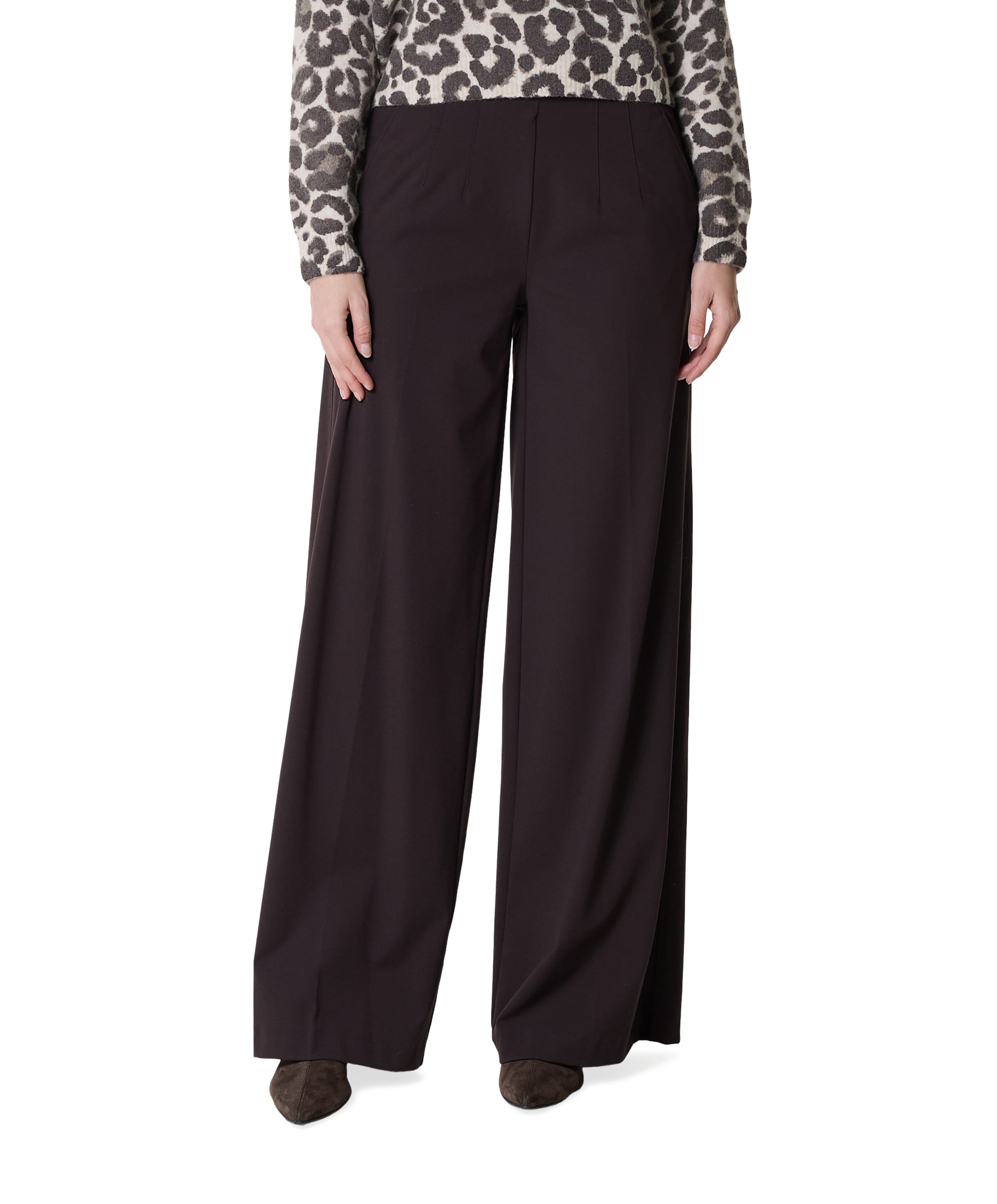 Jenny Palazzo dames broek bruin