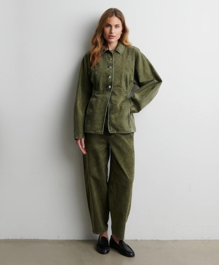 Dames spijkerjas  groen