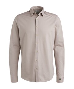Heren overhemd lange mouw grijs