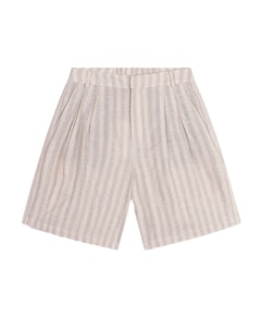 STRIPED BERMUDA SHORTS dames korte broek beige