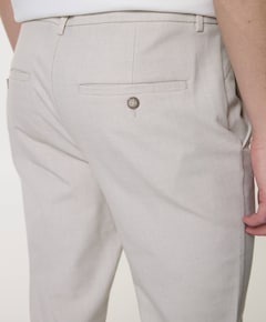 JOSHPL 189 BEIGE MICRO CHECK heren broek beige