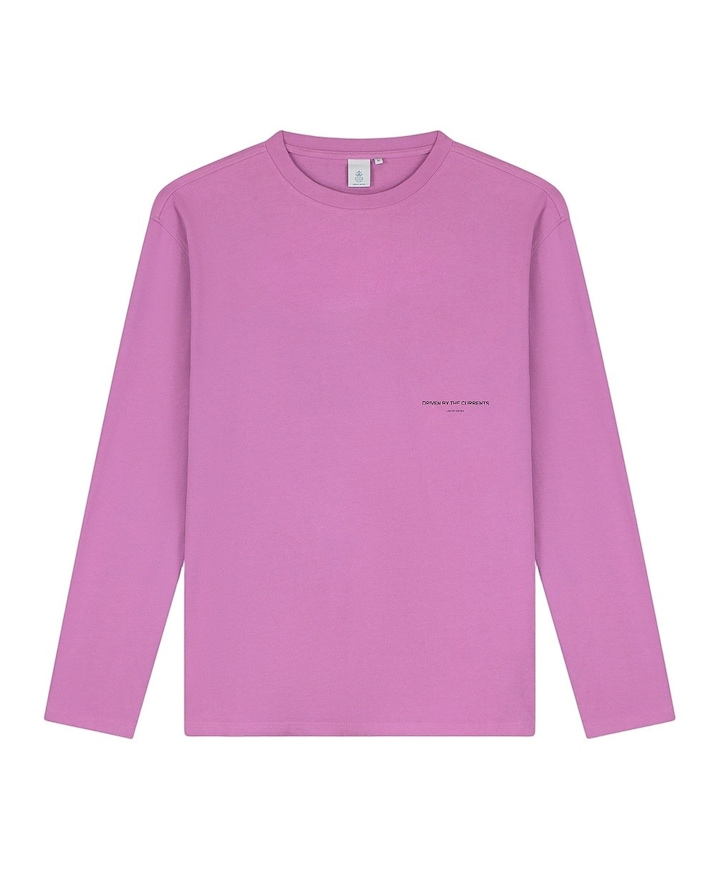 Heren longsleeve paars