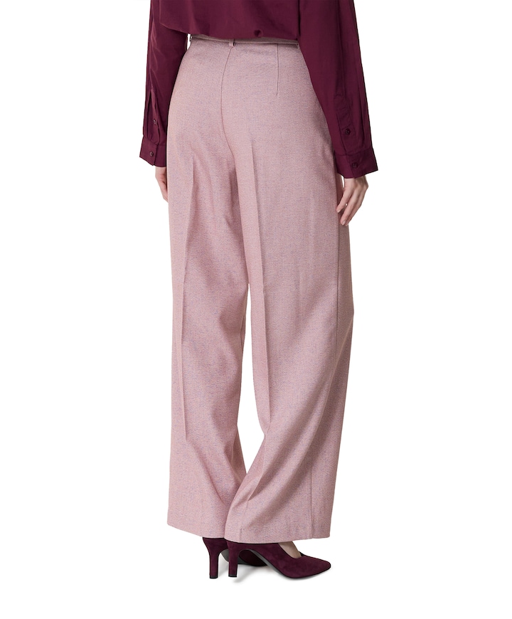 VIKEEP HW WIDE TAILORED PANTS dames broek roze
