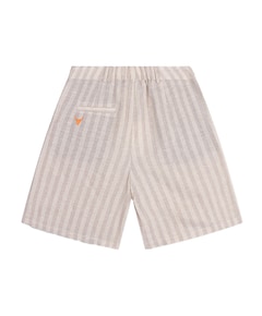 STRIPED BERMUDA SHORTS dames korte broek beige