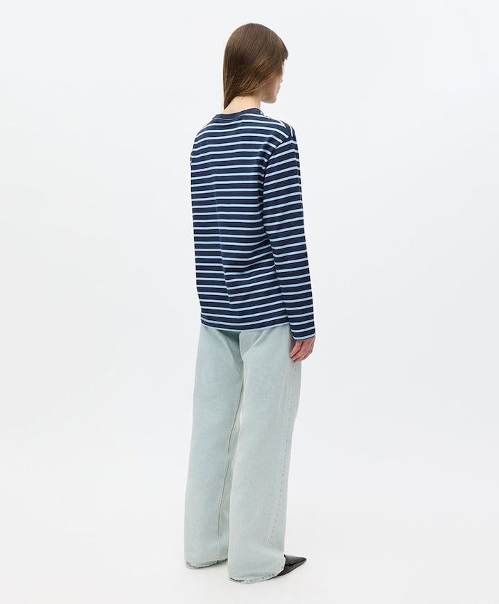 Dames longsleeve blauw