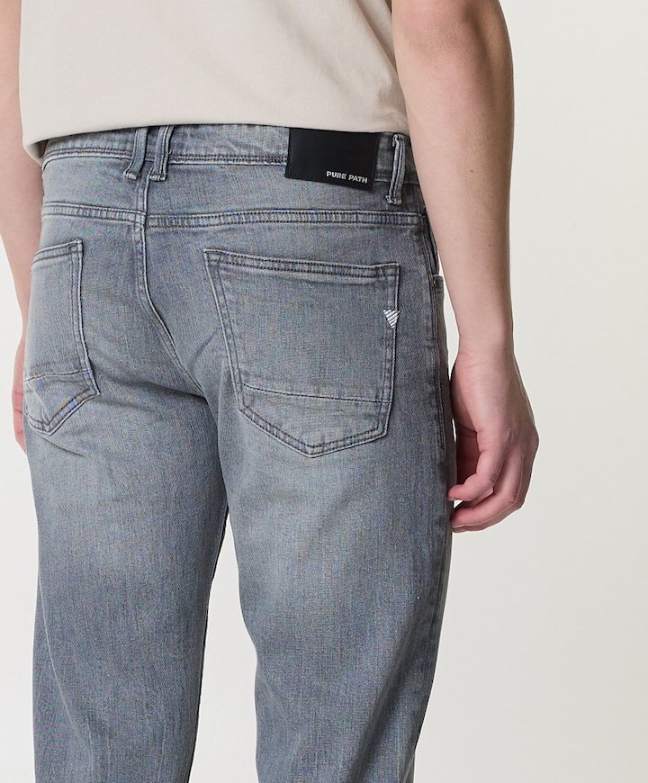 The Ryan Slim Fit Jeans heren jeans grijs