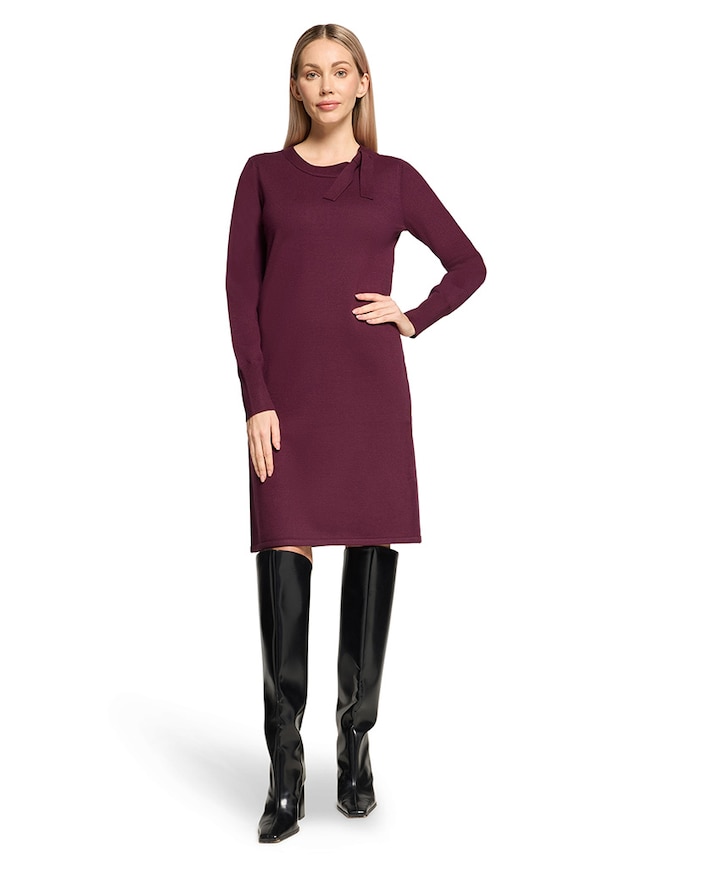 Dames jurk bordeaux