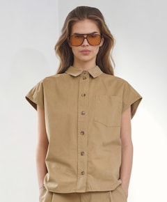 Dames blouse beige