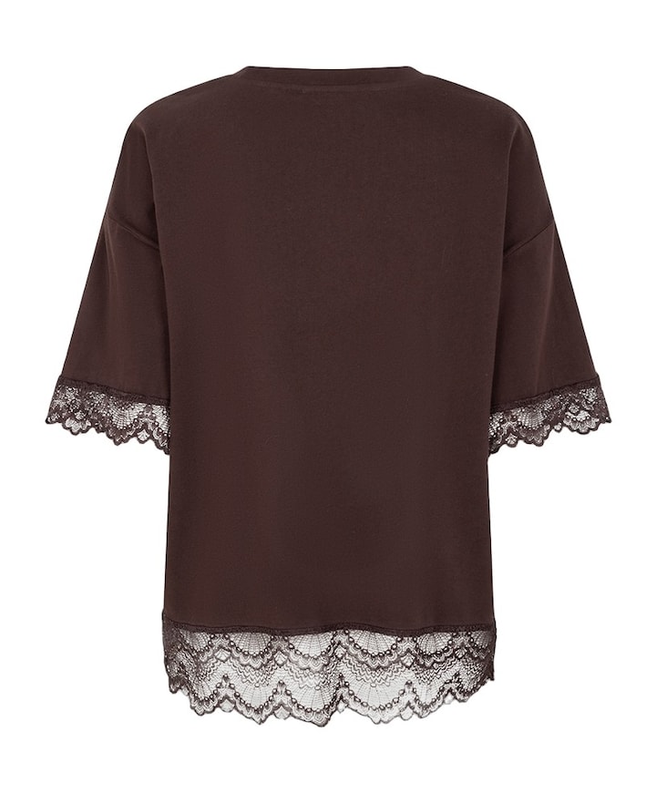 Dames T-shirt bruin