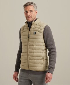 Heren bodywarmer beige